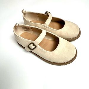Old Navy Toddler Girl Tan Faux Suede Mary Jane Shoes Size 10